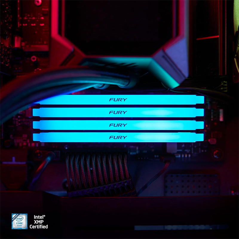 Kingston FURY Beast Black RGB 8GB DDR4 3600MT/s RAM Memory Kingston FURY Beast Black RGB 8GB DDR4 3600MT/s RAM Memory